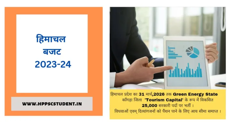 हिमाचल बजट 2023-24