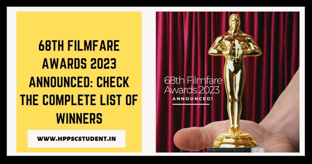 68th Filmfare Awards 2023 Announced: Check The Complete List Of Winners