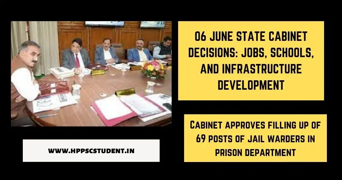 06-June-State-Cabinet-Decisions