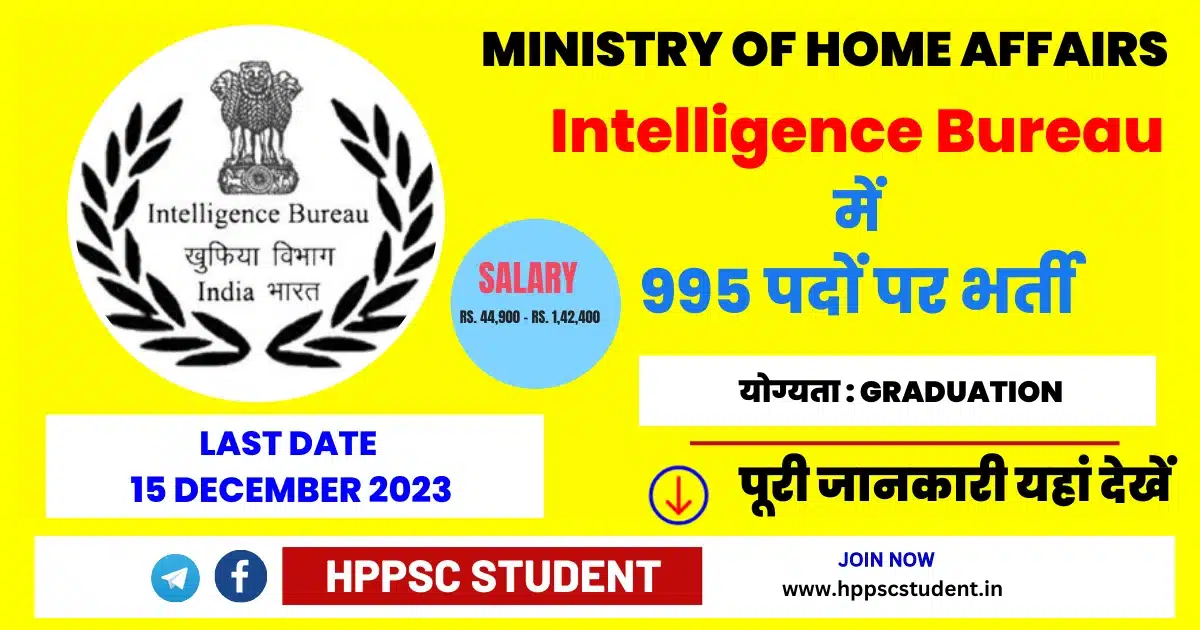 IB ACIO Recruitment 2023