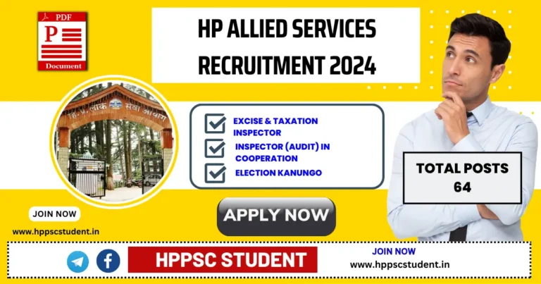 HP Allied Services Recruitment 2024